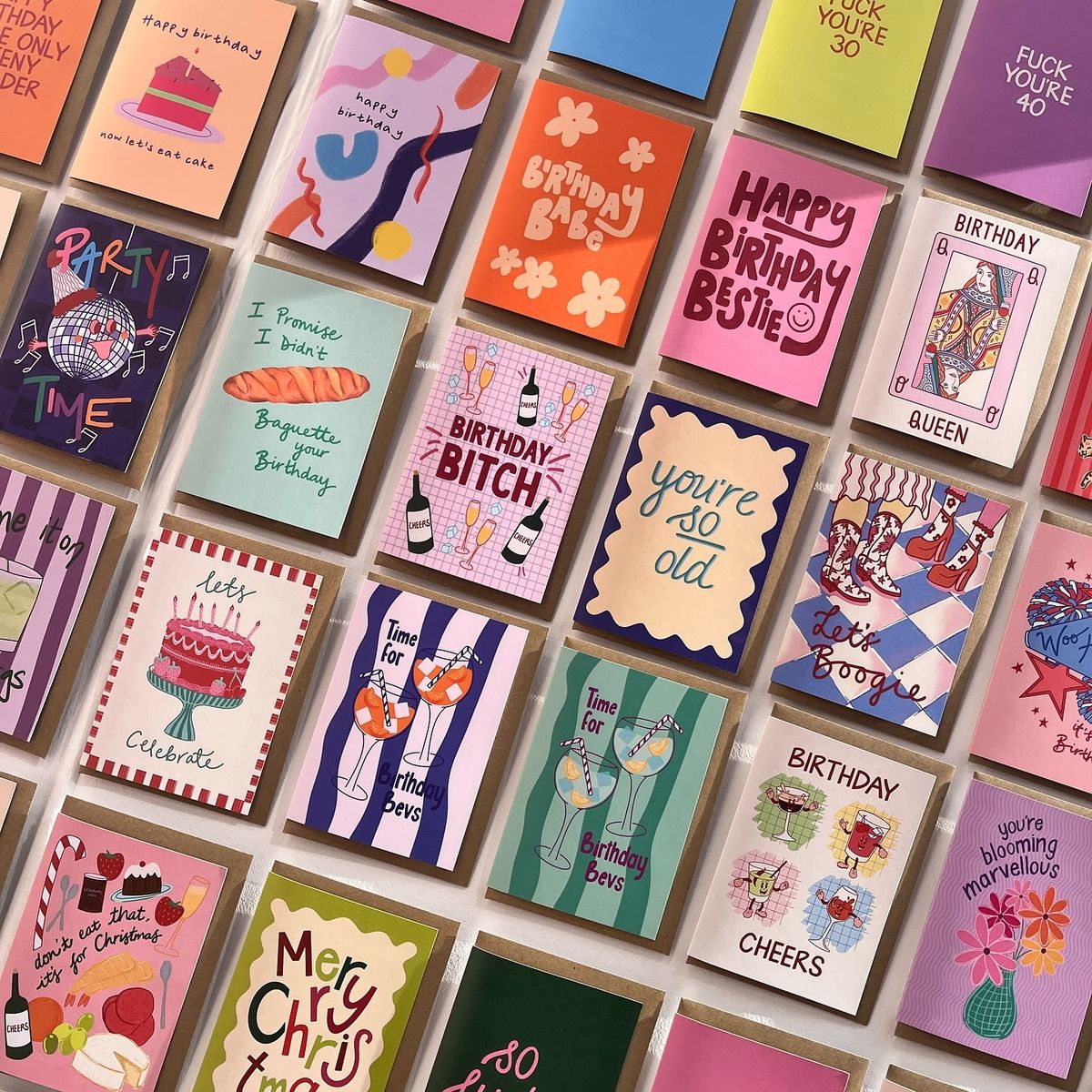Packs of Nine Greeting Cards