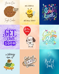 Get Well and Good Luck Pack of Nine