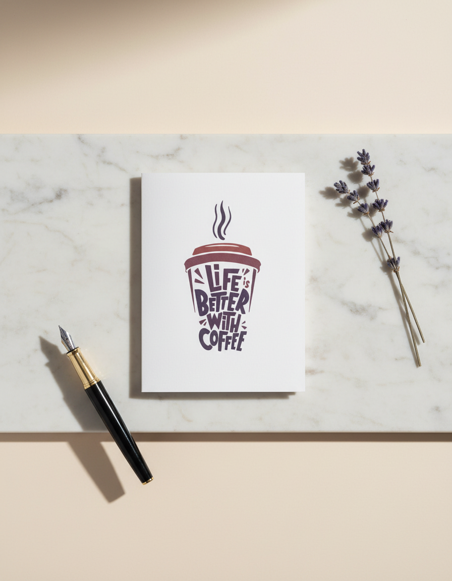 Life Is Better With Coffee Card