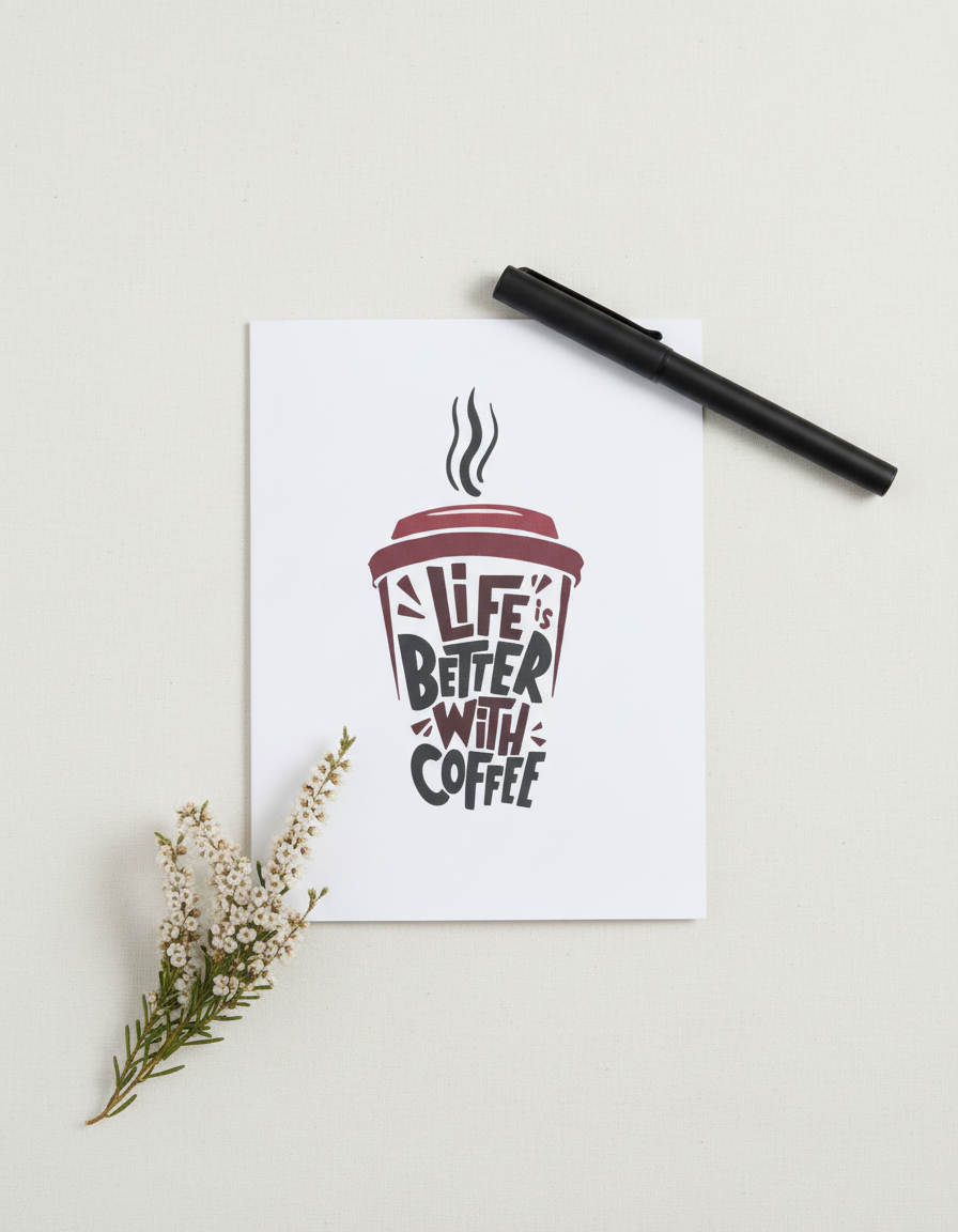 Life Is Better With Coffee Card