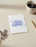 Purple Sparkle Birthday Card