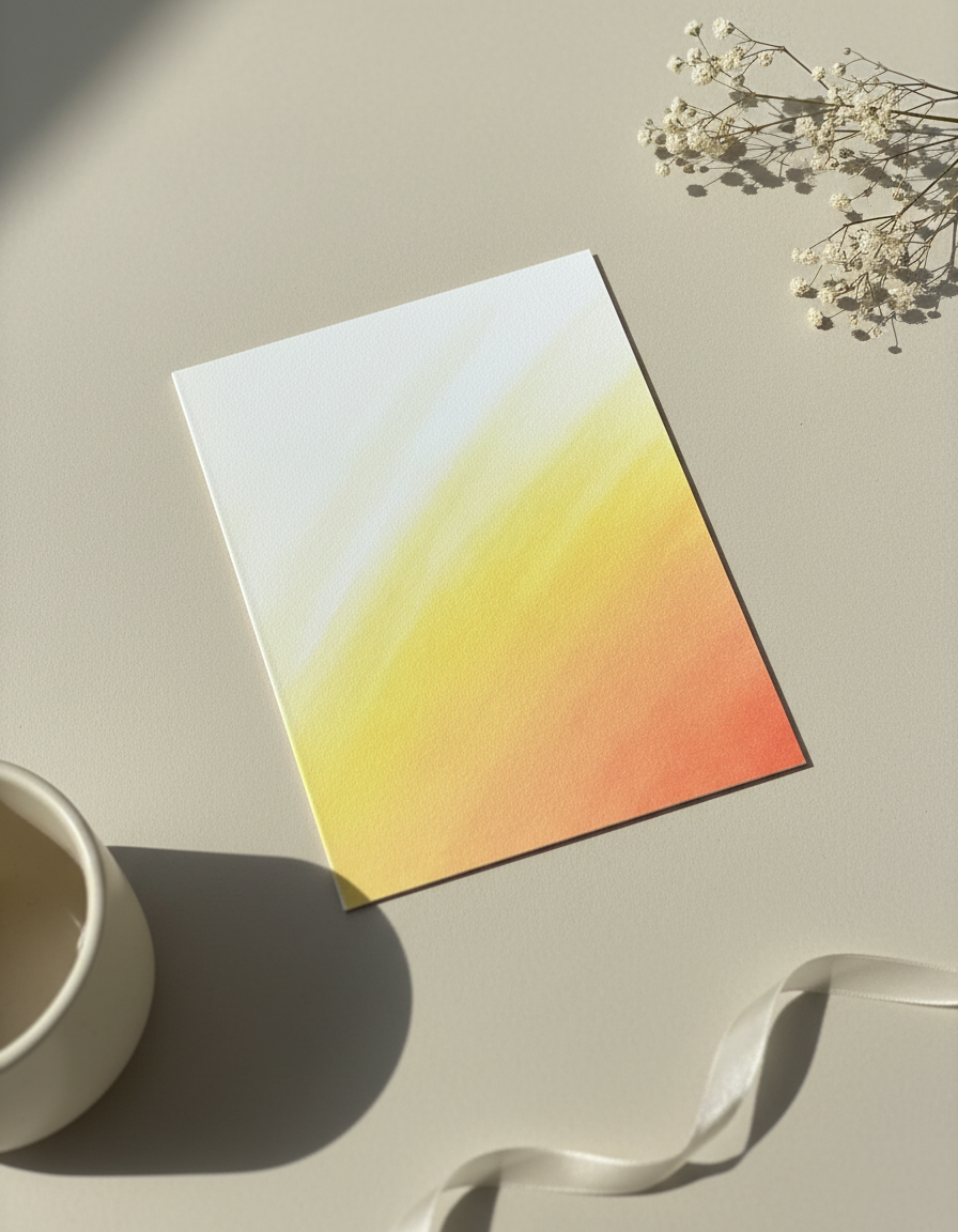 Golden Hour Wash Card