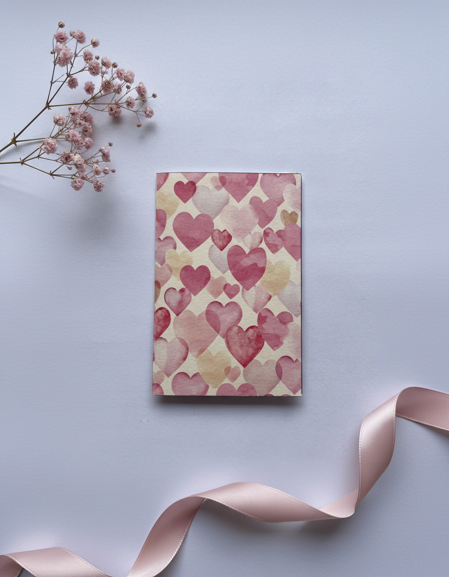 Confetti Hearts Card