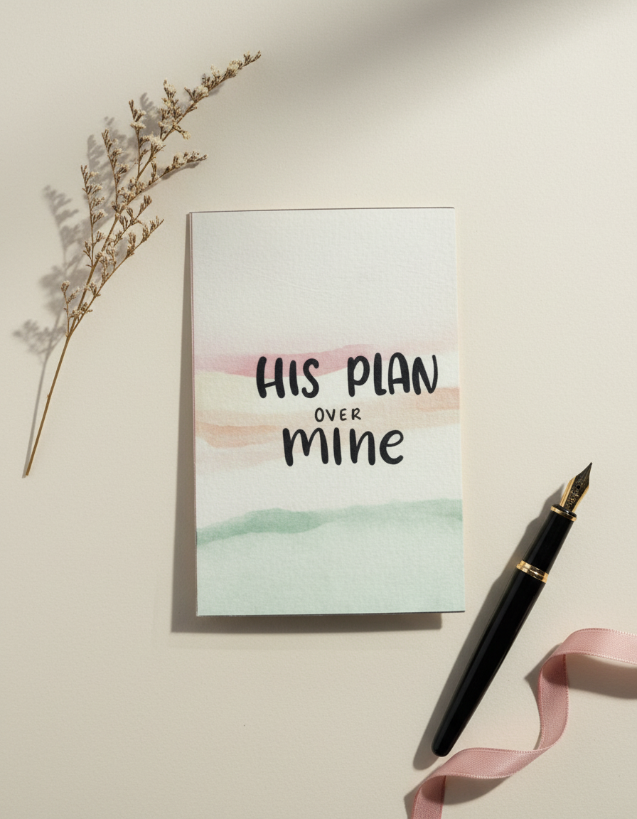 His Plan Over Mine Card