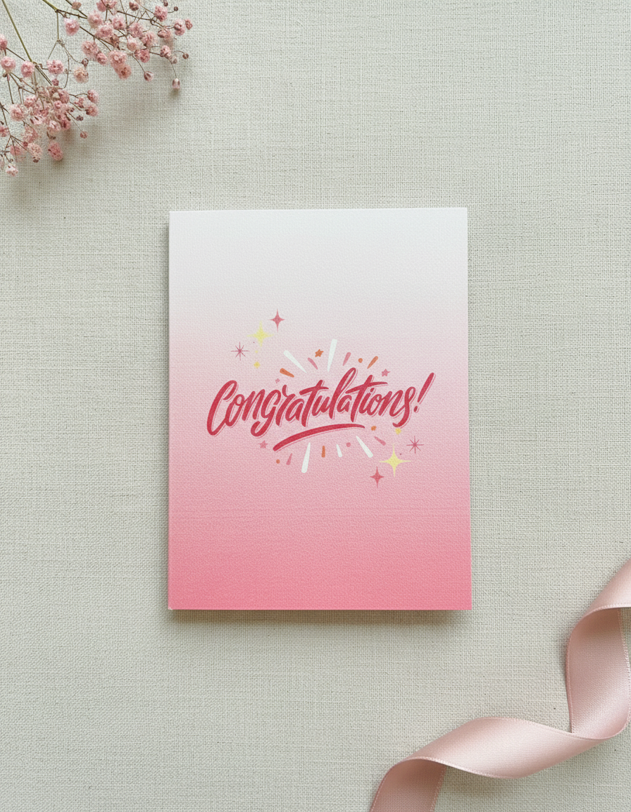 Fireworks Congratulations Card