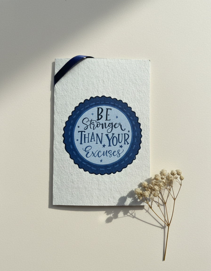 Stronger Than Excuses Card