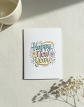 Floral Happy New Year Card