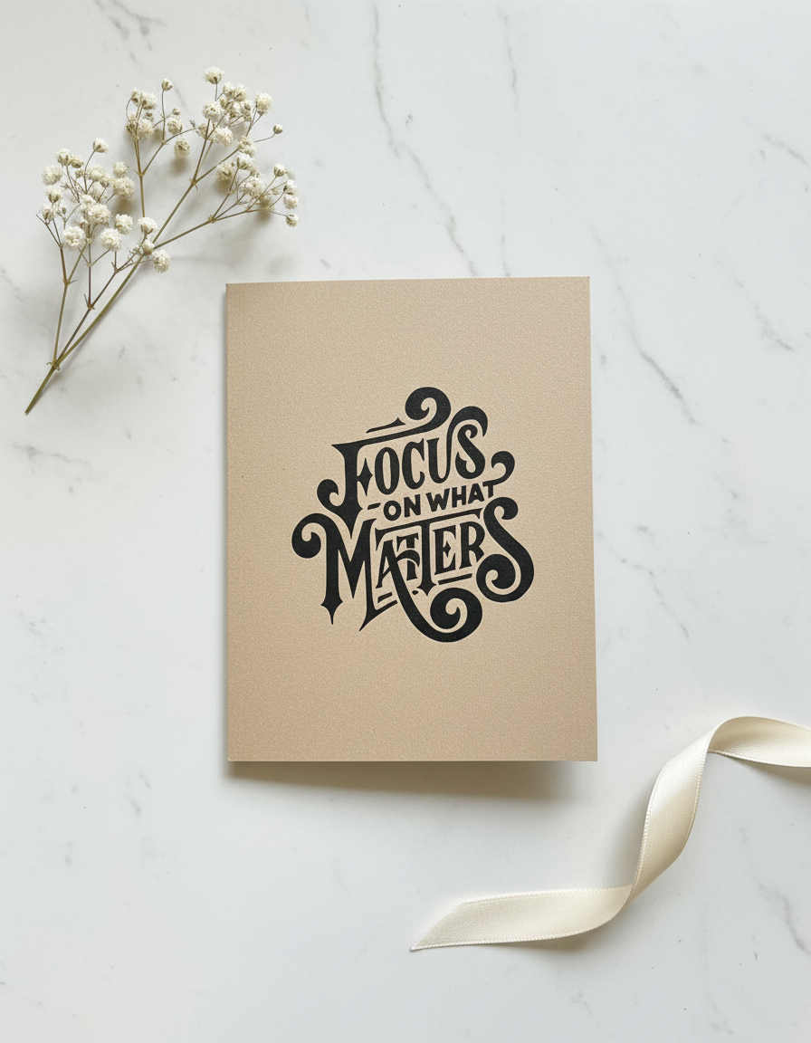 Focus On What Matters Card