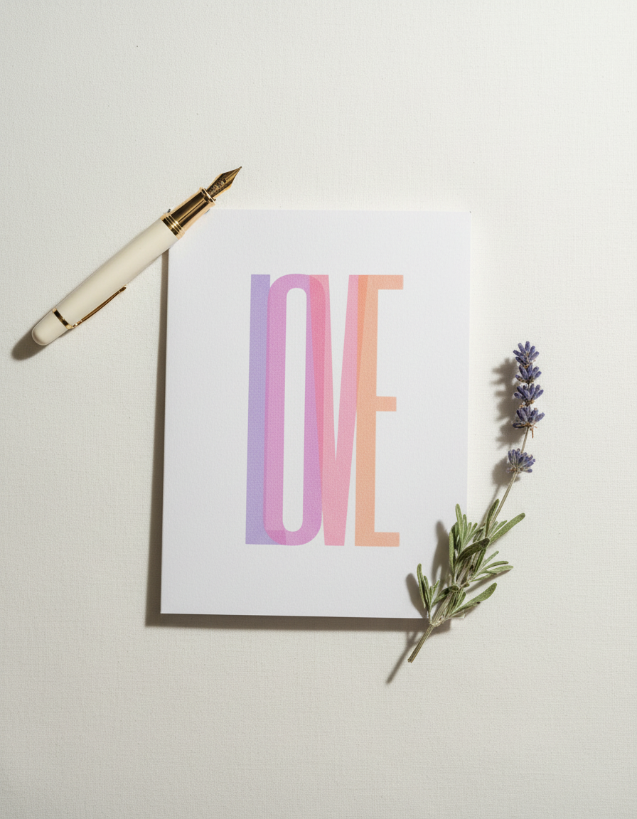 Sunset Love Card