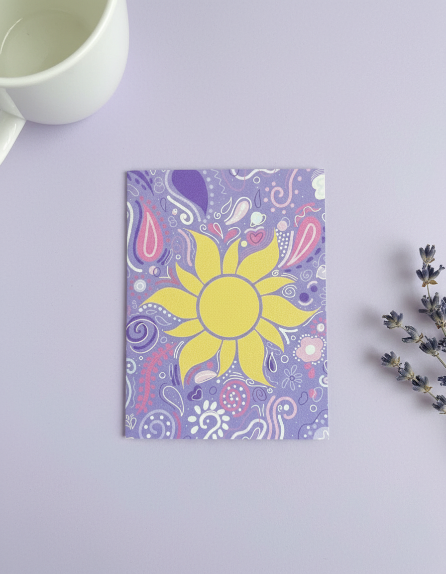 Paisley Sunburst Card