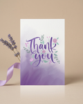 Floral Frame Thank You Card