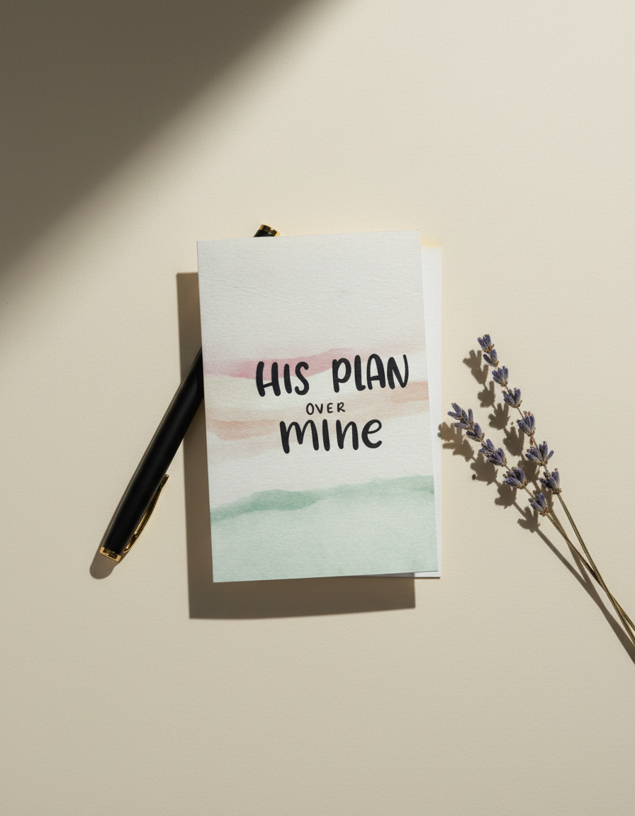 His Plan Over Mine Card