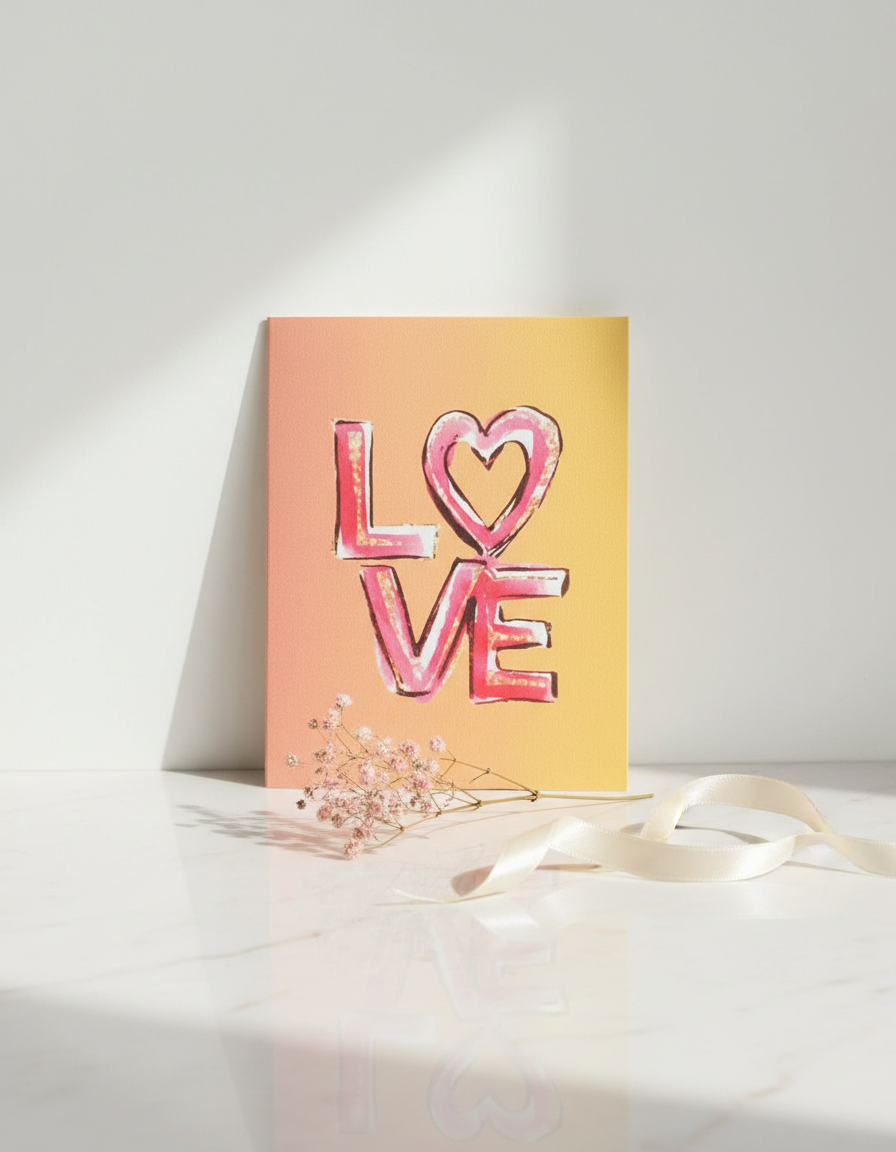 Glow Love Card