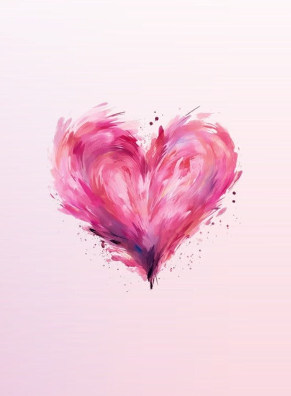 Paint Splash Heart Card placeholder