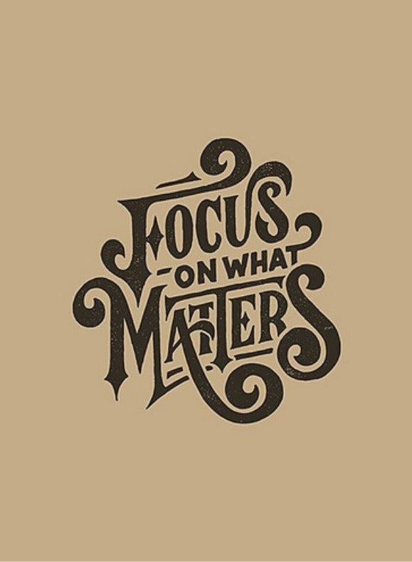 Focus On What Matters Card placeholder