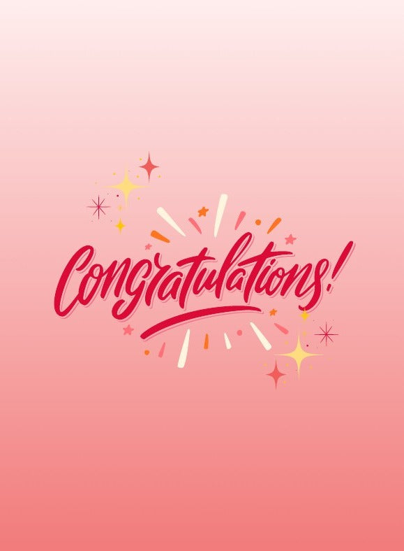 Fireworks Congratulations Card placeholder