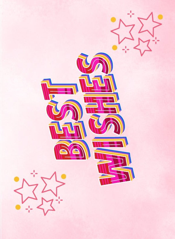 Starry Best Wishes Card