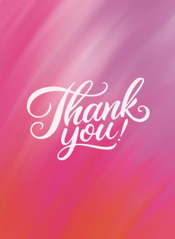 Bold Gradient Thank You Card placeholder