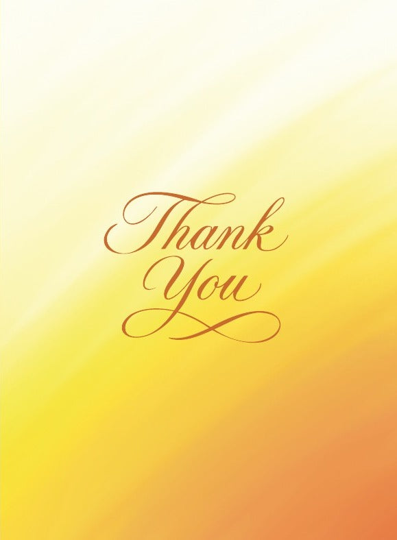 Golden Glow Thank You Card placeholder