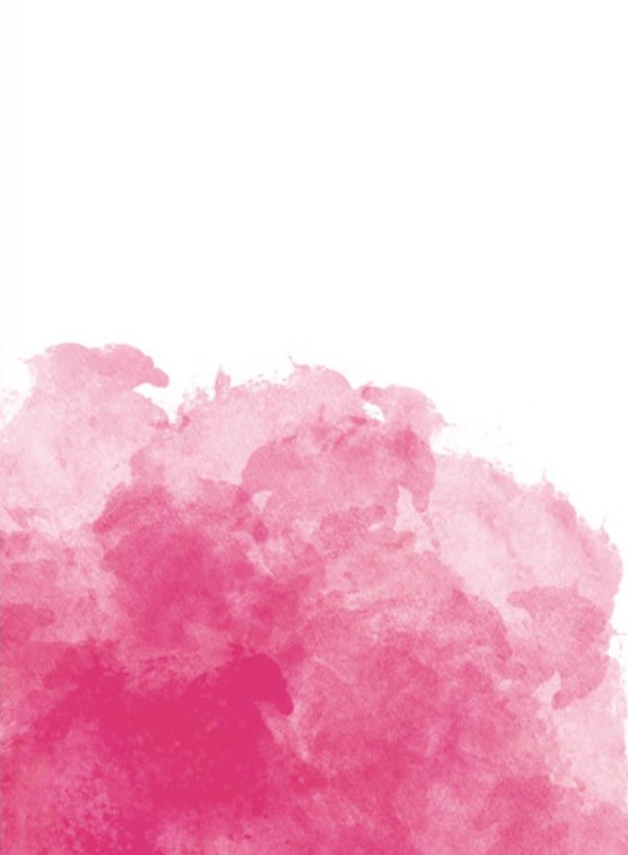 Pink Watercolour Wash Card