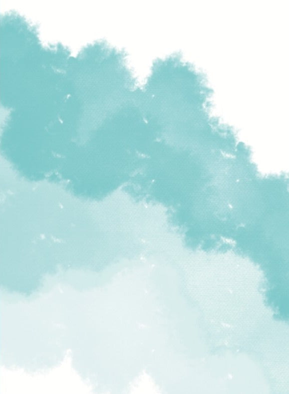 Crisp Teal Wash Card placeholder