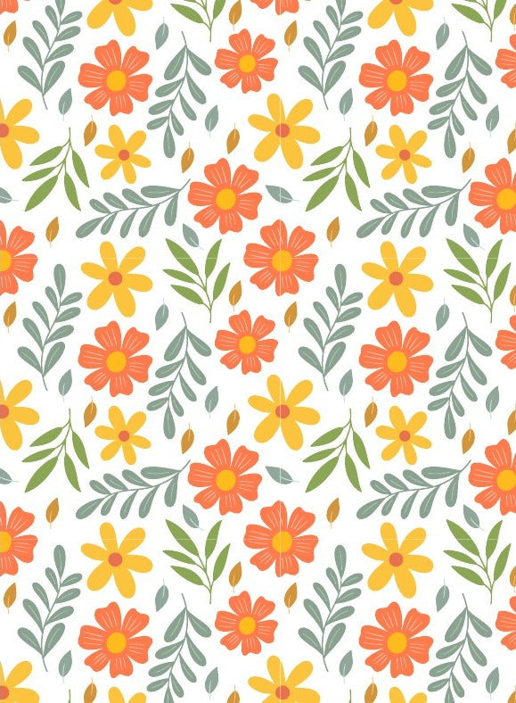 Marigold Floral Card
