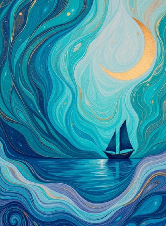 Moonlit Sail Card placeholder