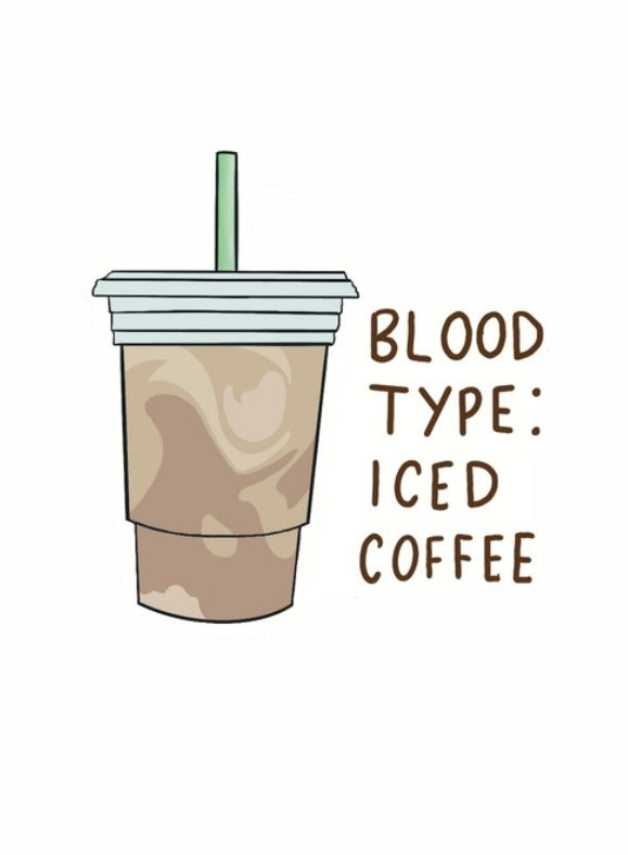 Blood Type Iced Coffee Card placeholder