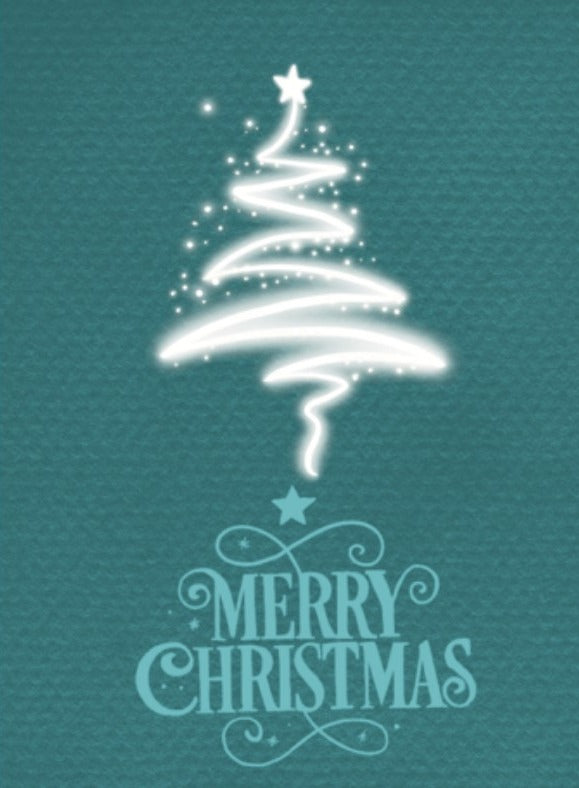 Glowing Tree Christmas Card