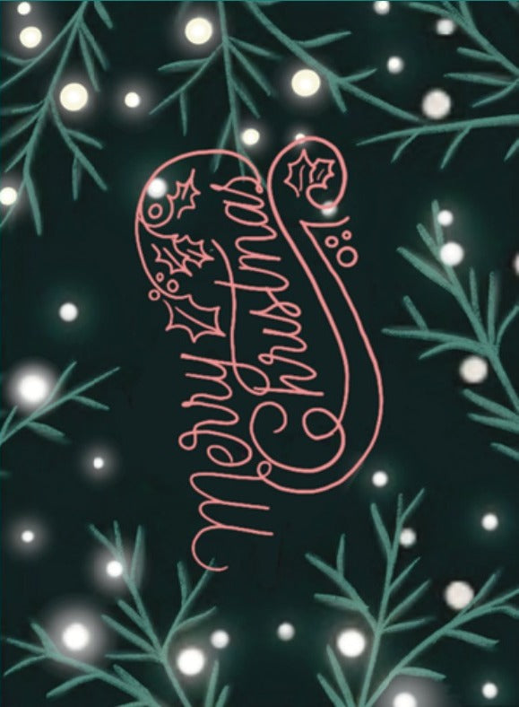 Fairy Lights Christmas Card
