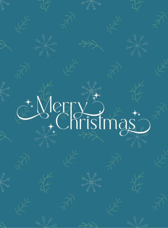 Snowflake Merry Christmas Card