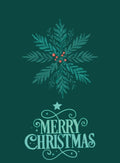 Holly Sprig Christmas Card