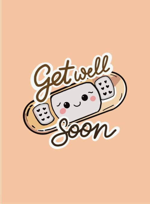 Bandage Buddy Get Well Soon Card